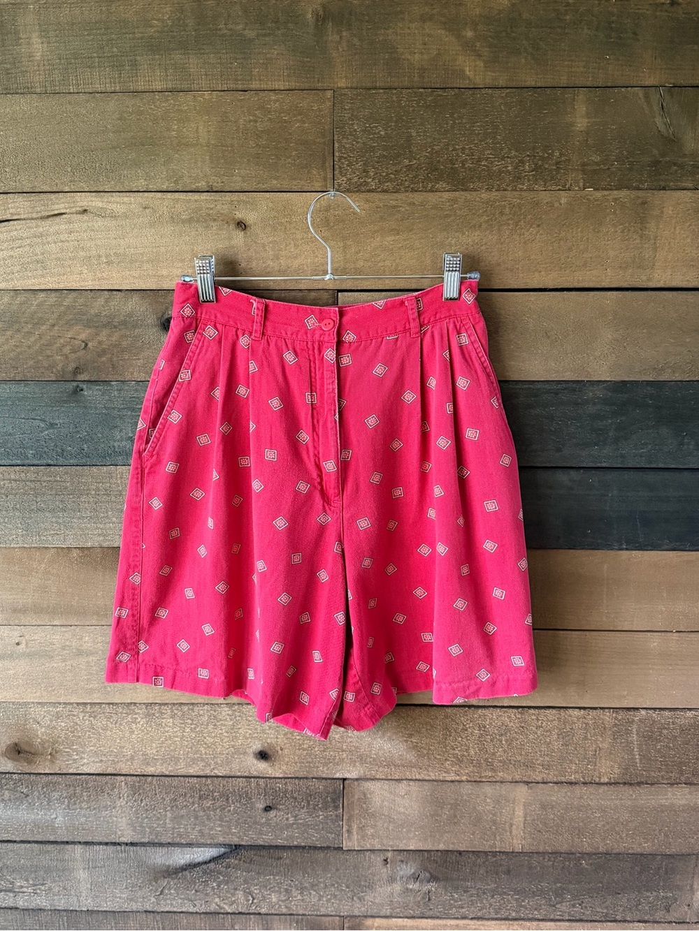 Vintage 90s Pink High Waisted Shorts EP Pro Cotton Preppy Golf Style